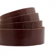 DQ leer plat 20mm Rocky road brown